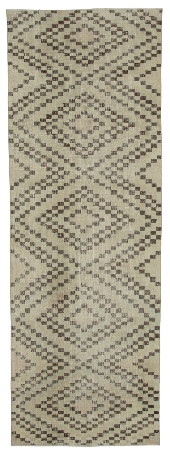 4x11 Beige Bohemian Runner Rug - 33065