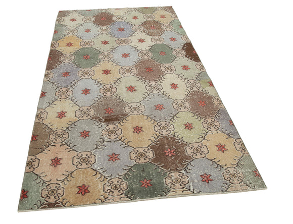 4x8 Multicolor Bohemian Rug  - 33067