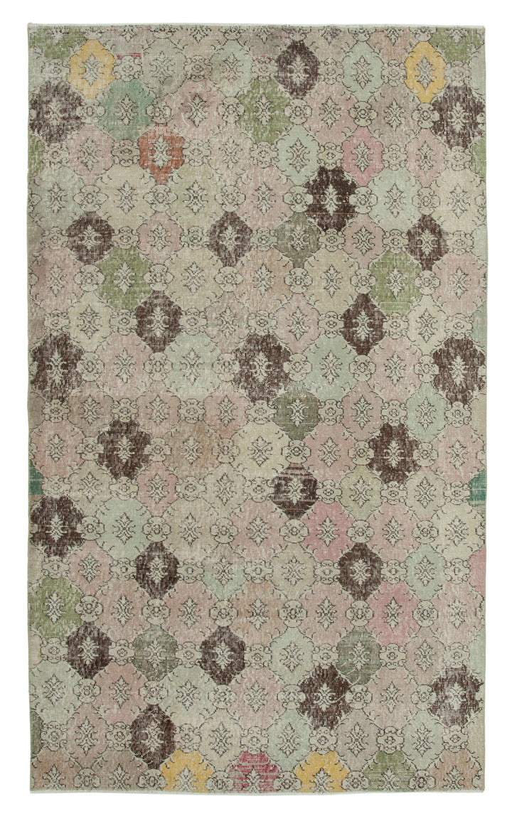 5x9 Multicolor Bohemian Rug  - 33072