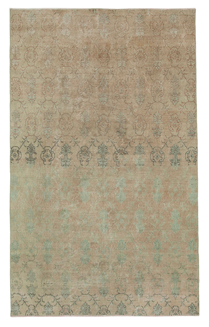 5x8 Orange Bohemian Rug  - 33075