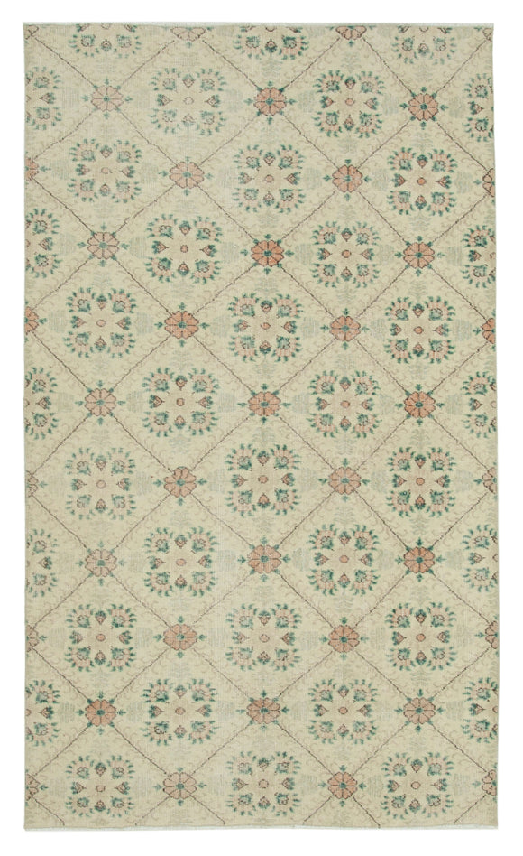5x8 Beige Bohemian Rug  - 33079