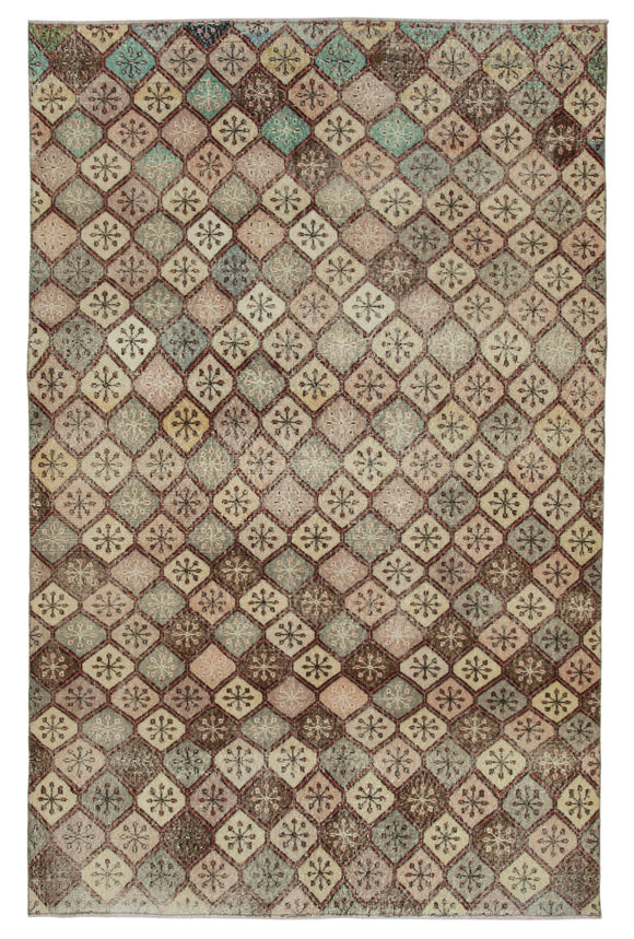 6x9 Multicolor Bohemian Rug  - 33083