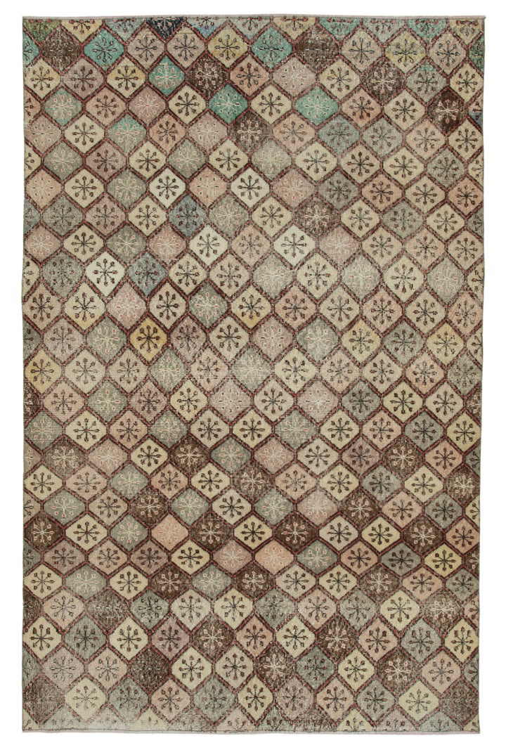 6x9 Multicolor Bohemian Rug  - 33083