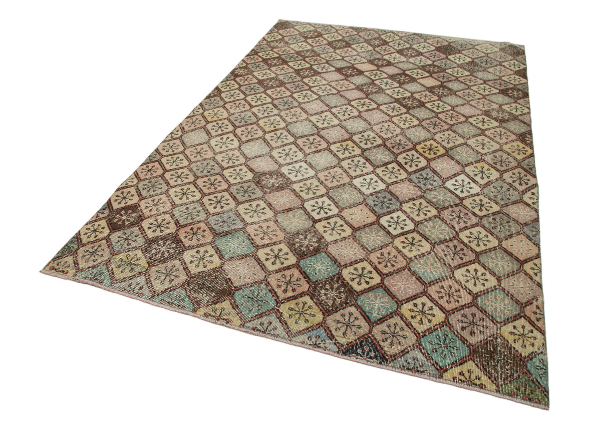 6x9 Multicolor Bohemian Rug  - 33083