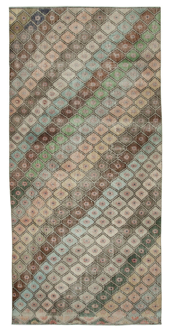 5x10 Multicolor Bohemian Runner Rug - 33106