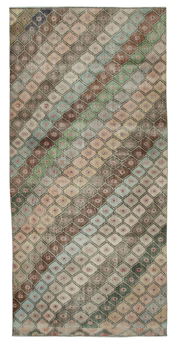 5x10 Multicolor Bohemian Runner Rug - 33106