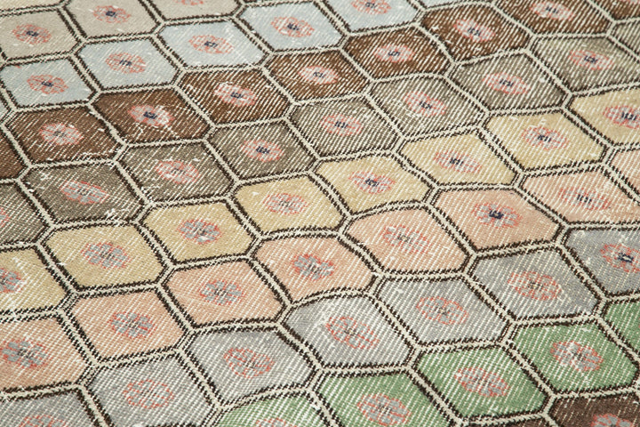 5x10 Multicolor Bohemian Runner Rug - 33106