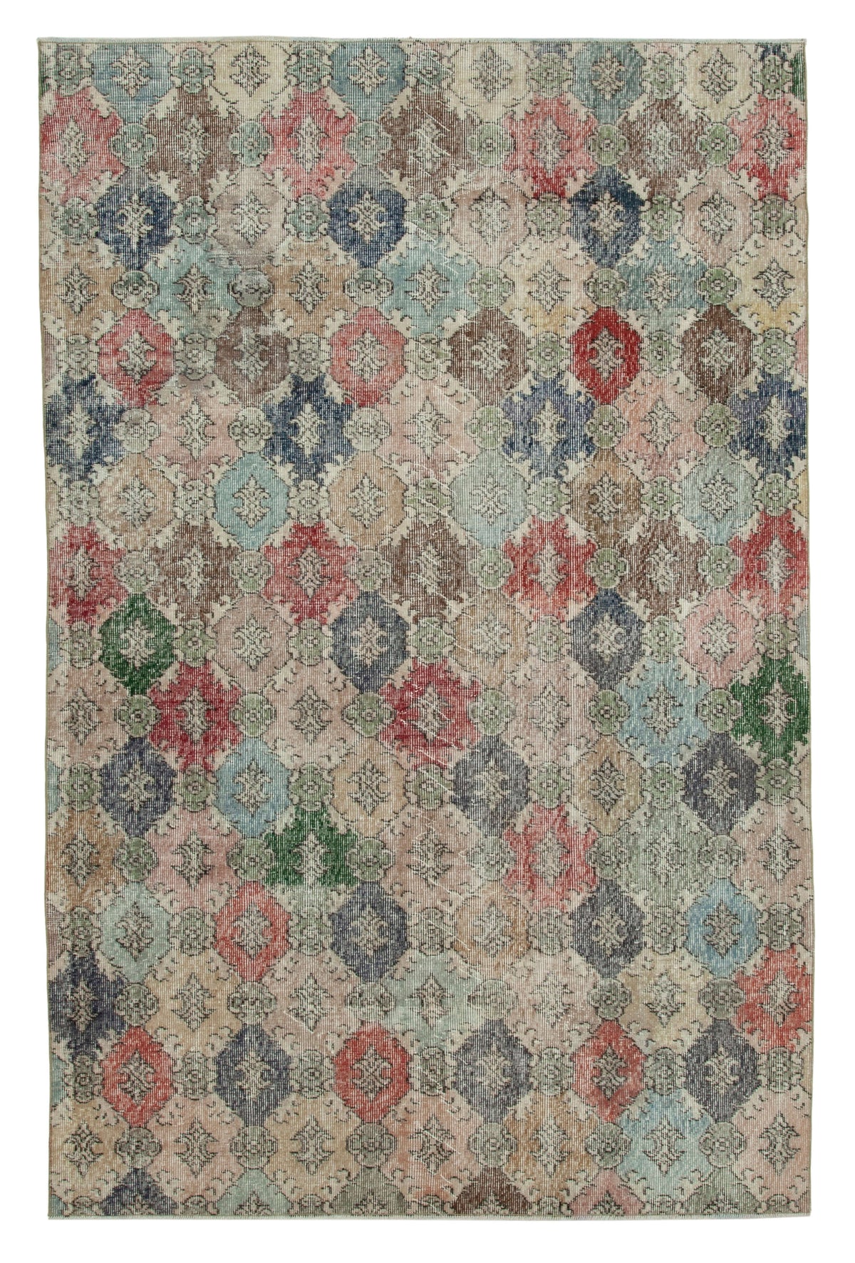 6x9 Multicolor Bohemian Rug  - 33107