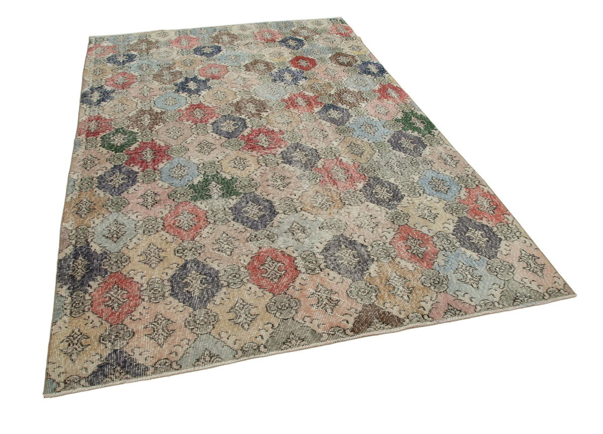 6x9 Multicolor Bohemian Rug  - 33107