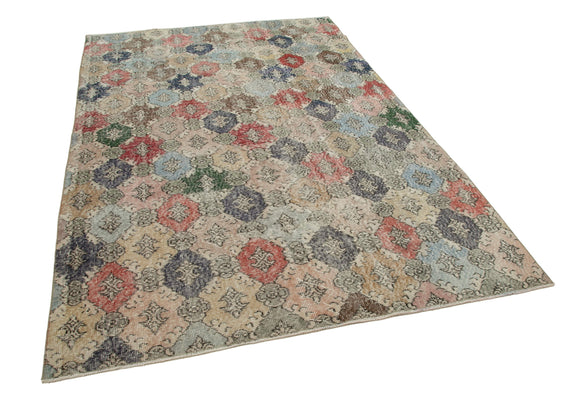 6x9 Multicolor Bohemian Rug  - 33107