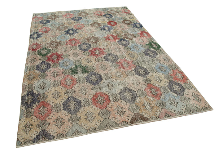 6x9 Multicolor Bohemian Rug  - 33107