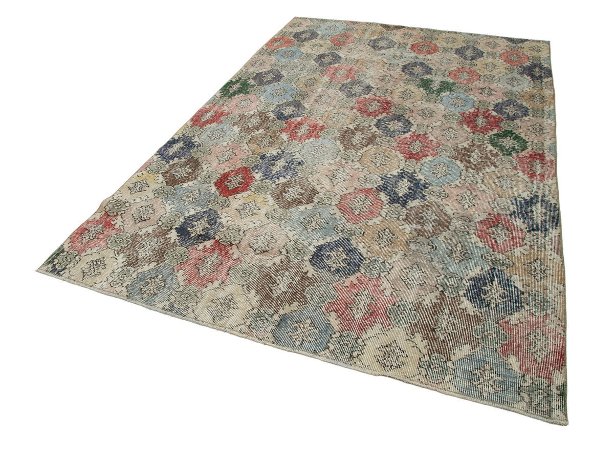 6x9 Multicolor Bohemian Rug  - 33107
