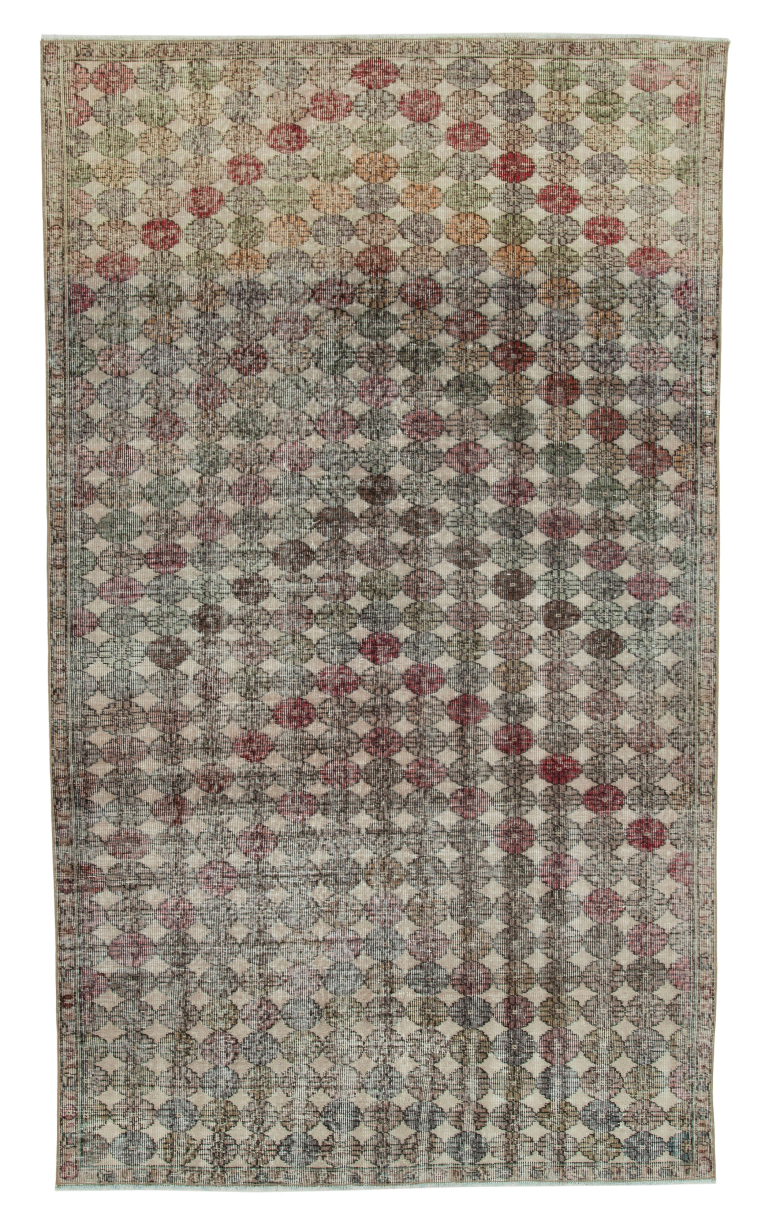 6x10 Multicolor Bohemian Rug  - 33113