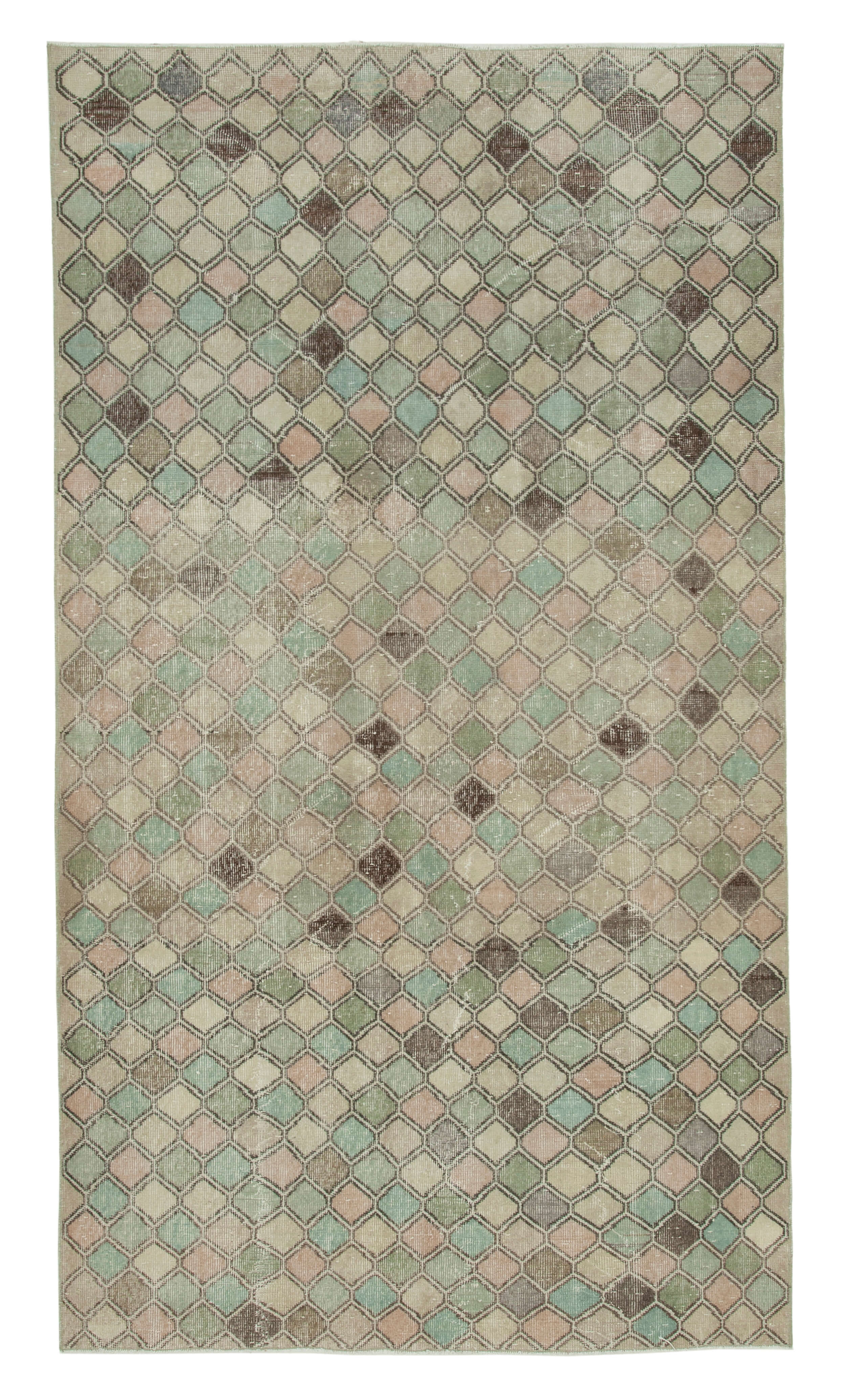 5x10 Beige Bohemian Rug  - 33121