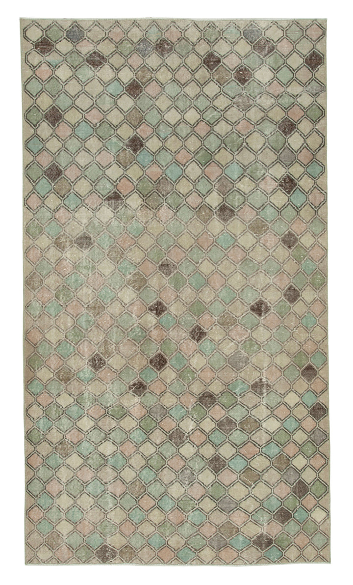 5x10 Beige Bohemian Rug  - 33121