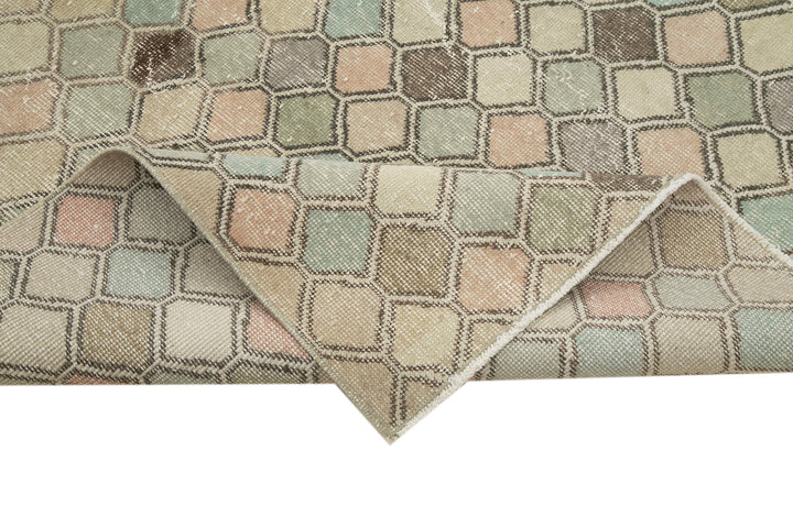5x10 Beige Bohemian Rug  - 33121