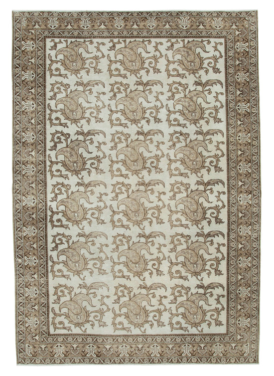 7x10 Brown Bohemian Rug  - 33131