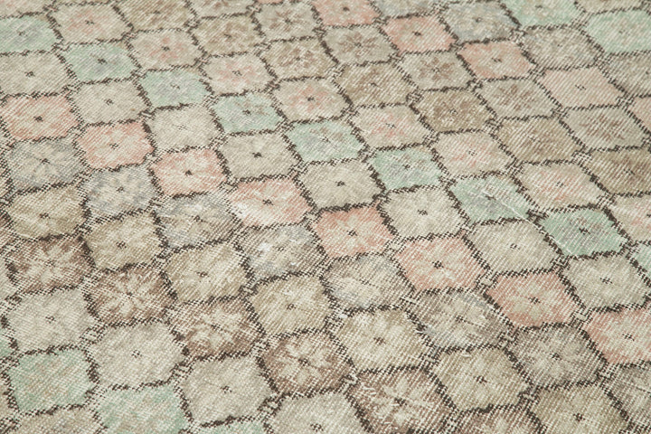 5x9 Beige Bohemian Rug  - 33155