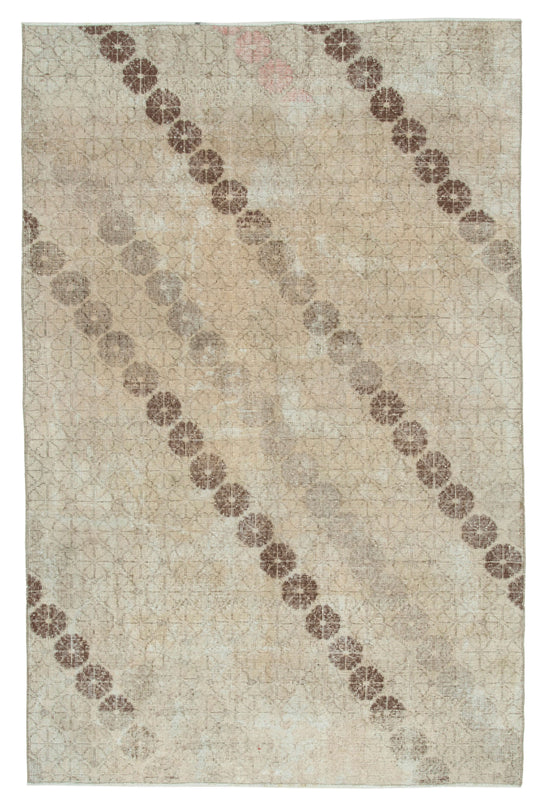 5x8 Beige Bohemian Rug  - 33160