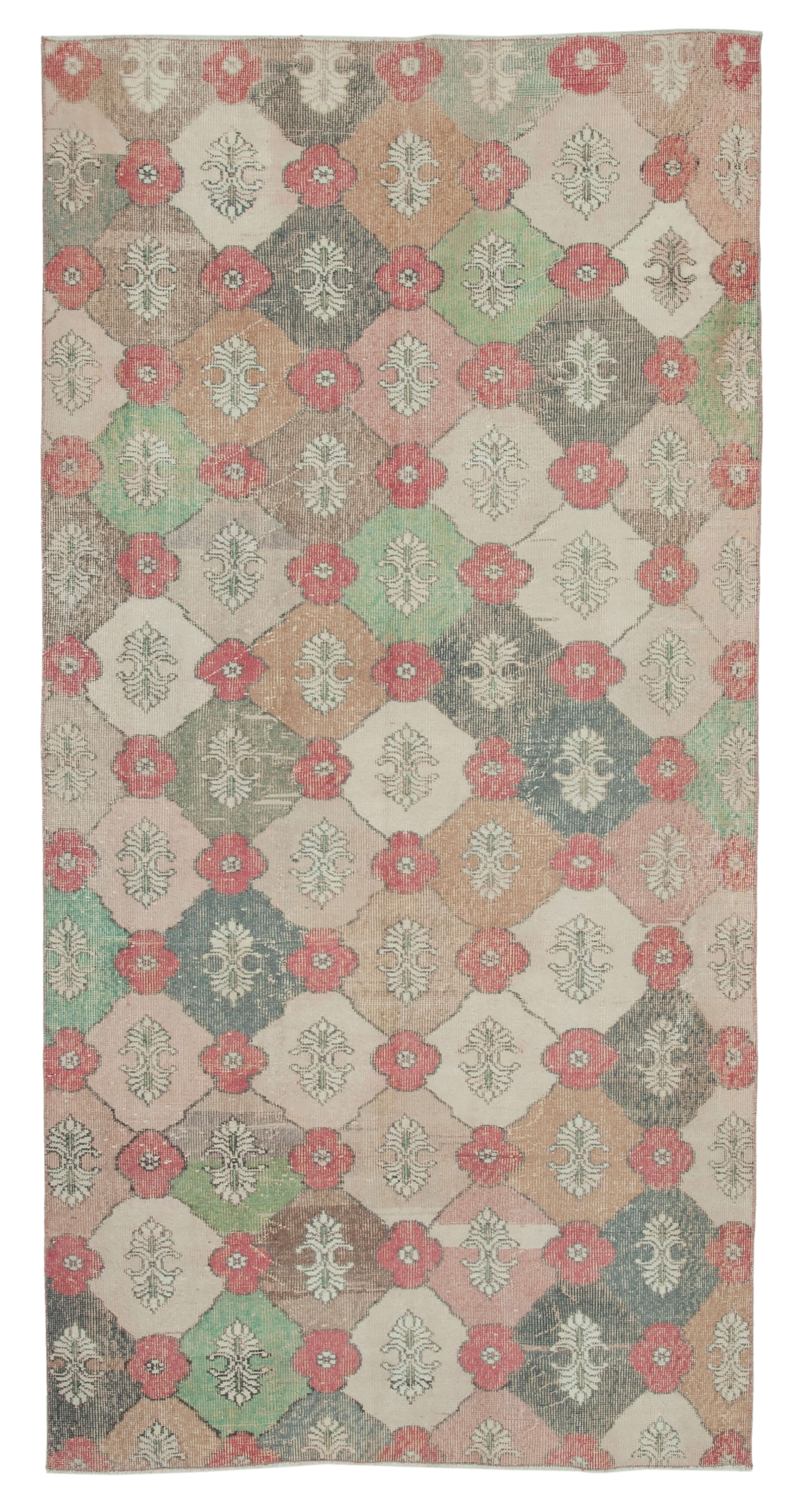 4x9 Multicolor Bohemian Rug  - 33162