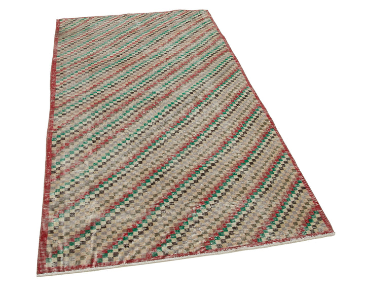 4x7 Red Boho Rug - 33163
