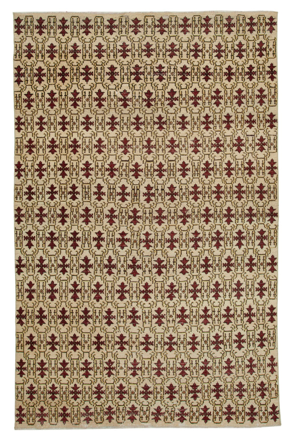 6x9 Red Bohemian Rug  - 33165