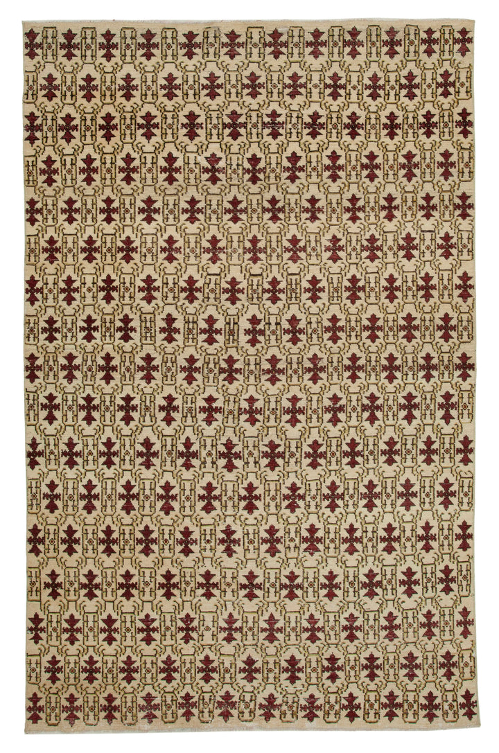 6x9 Red Bohemian Rug  - 33165