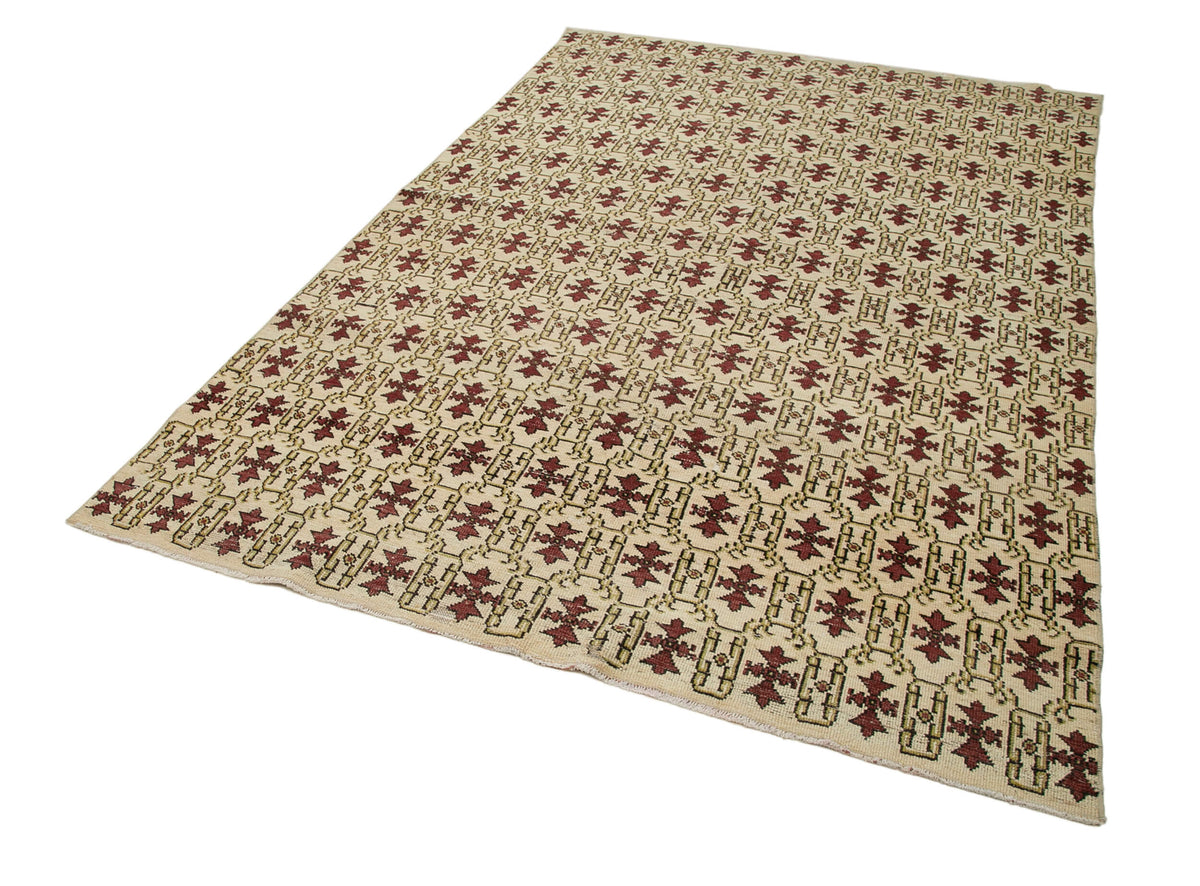 6x9 Red Bohemian Rug  - 33165