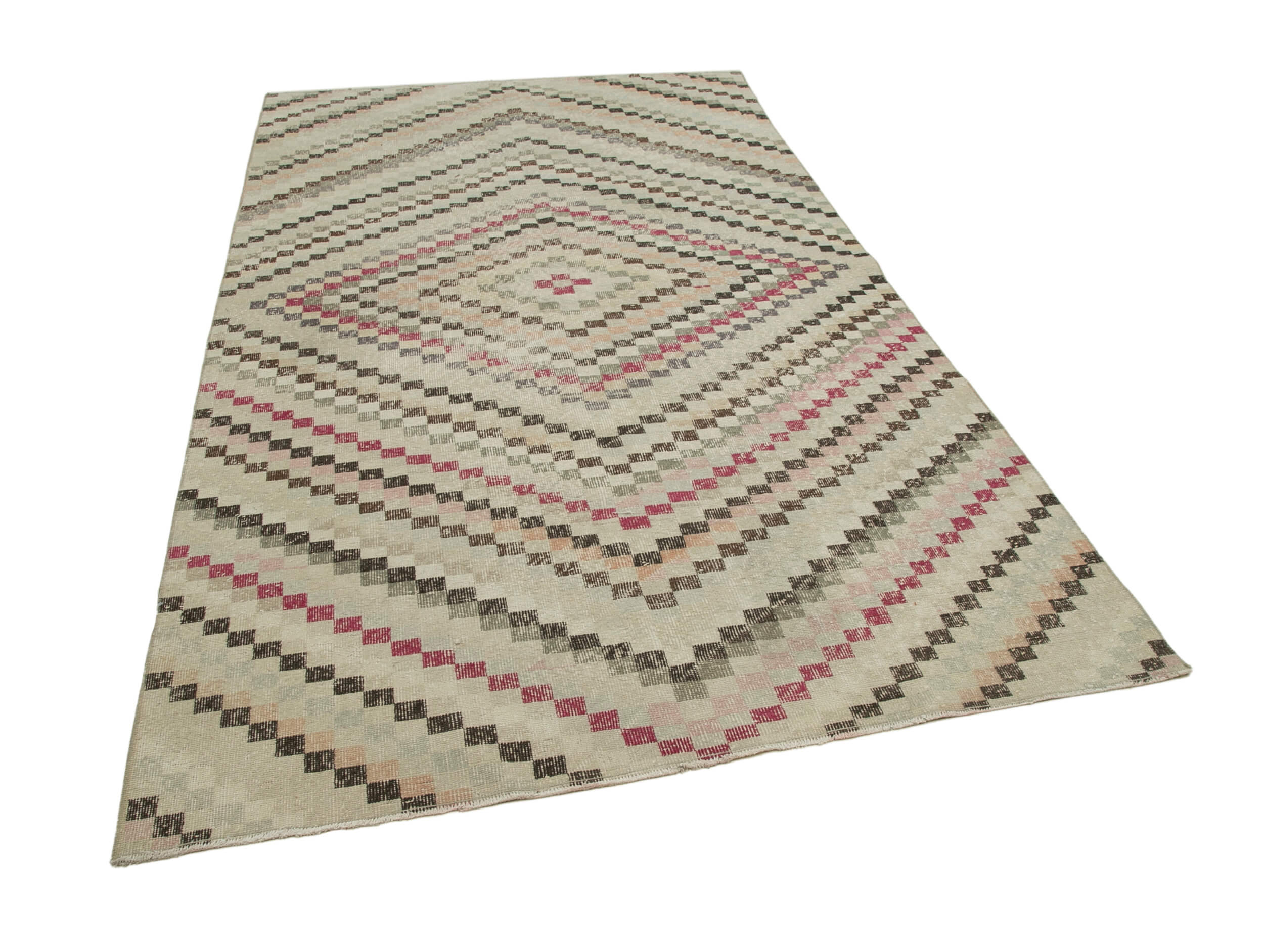 5x10 Beige Bohemian Rug  - 33179