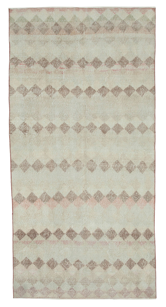 4x9 Beige Bohemian Runner Rug - 33182