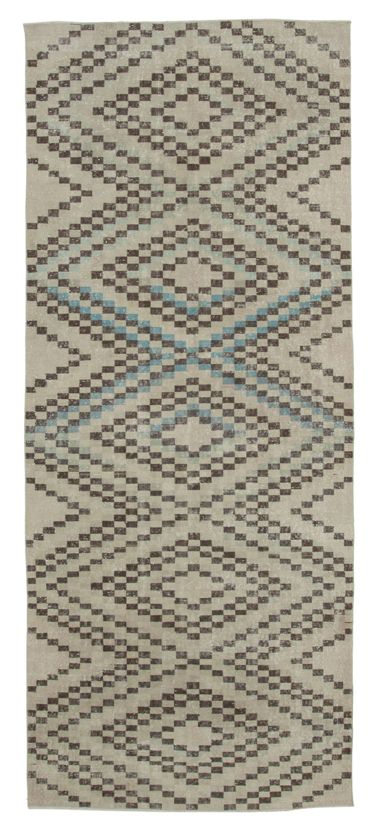5x11 Beige Bohemian Runner Rug - 33193
