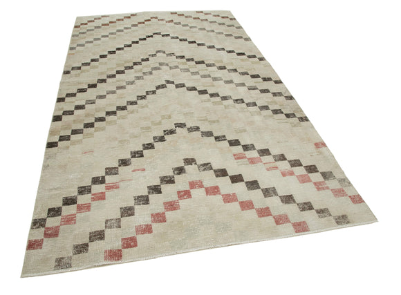 5x9 Beige Bohemian Rug  - 33194