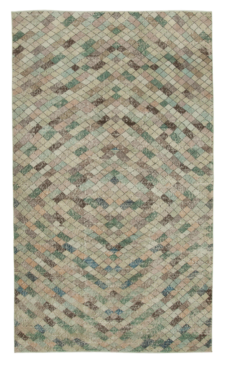 5x9 Multicolor Bohemian Rug  - 33202