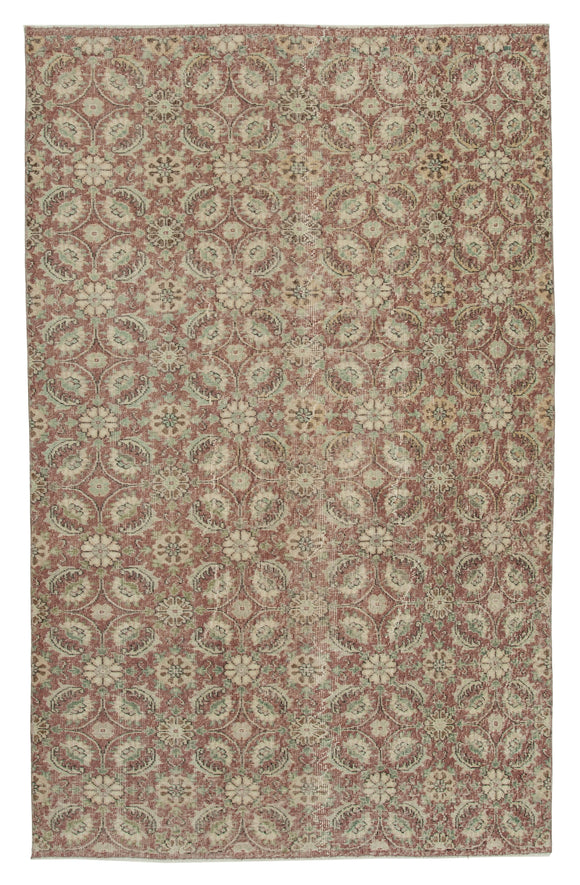 5x9 Red Bohemian Rug  - 33207