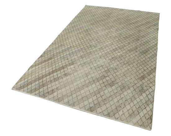 5x8 Beige Bohemian Rug  - 33230