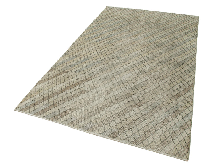 5x8 Beige Bohemian Rug  - 33230