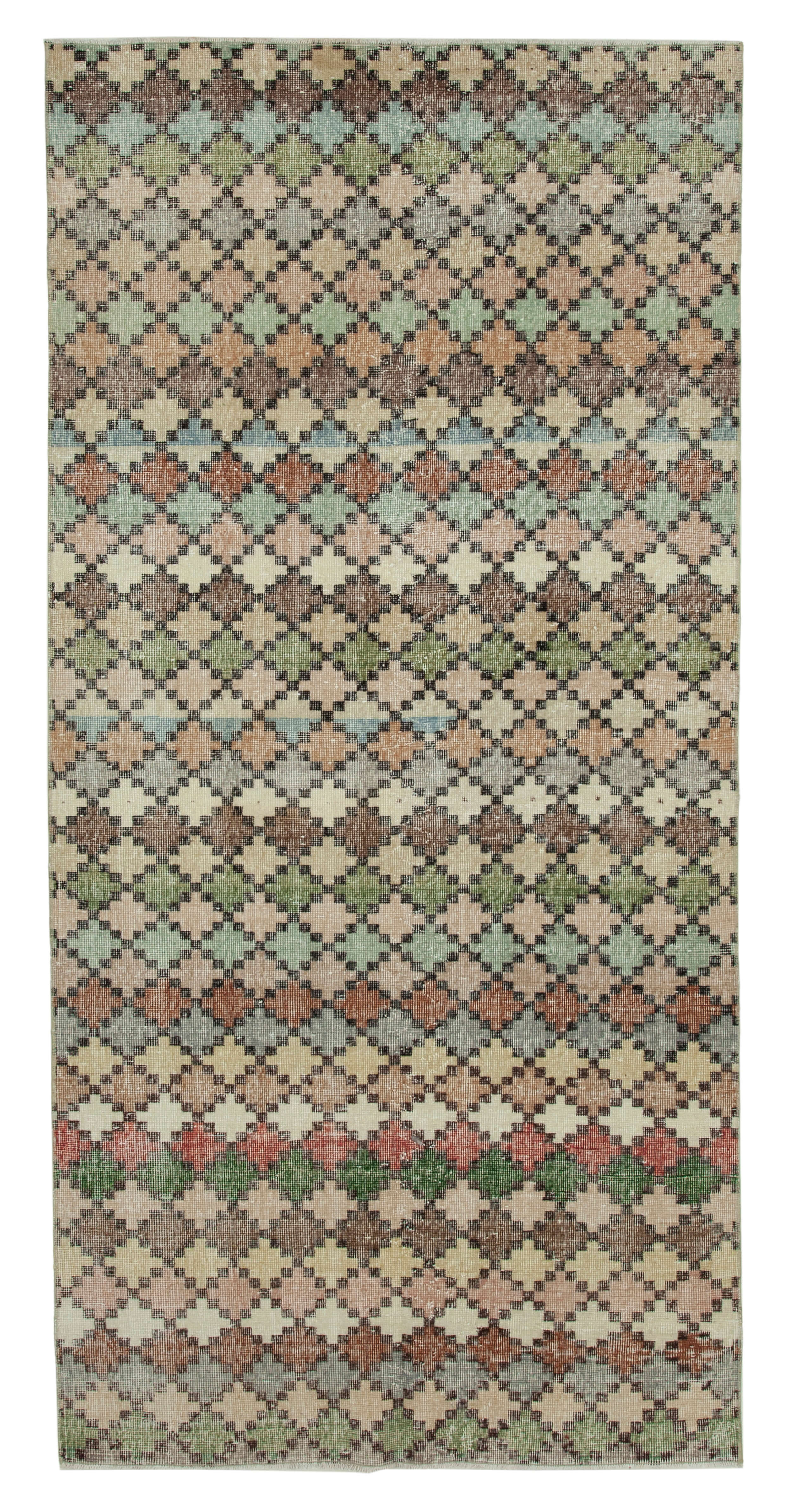 4x9 Multicolor Bohemian Rug  - 33242
