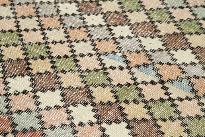 4x9 Multicolor Bohemian Rug  - 33242
