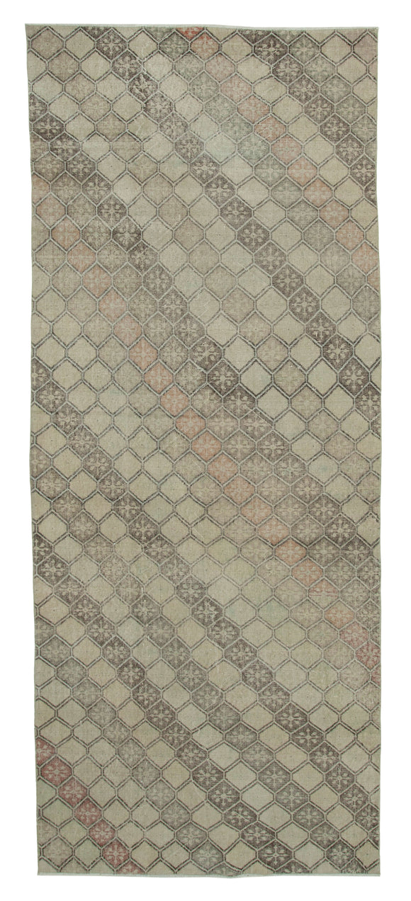 4x11 Beige Bohemian Runner Rug - 33249