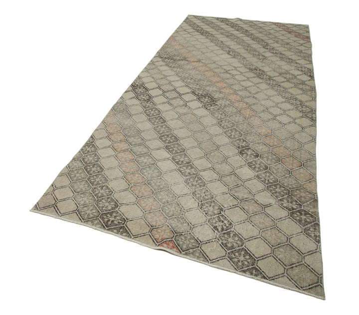 4x11 Beige Bohemian Runner Rug - 33249