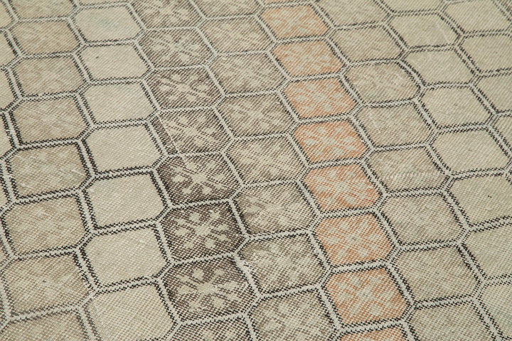 4x11 Beige Bohemian Runner Rug - 33249