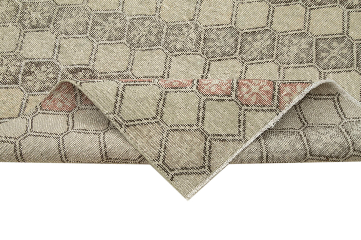 4x11 Beige Bohemian Runner Rug - 33249