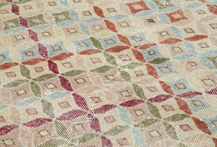 4x9 Multicolor Bohemian Runner Rug - 33260