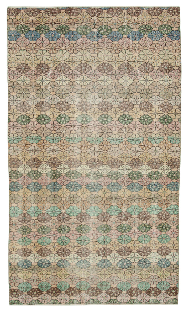 5x9 Multicolor Bohemian Rug  - 33268