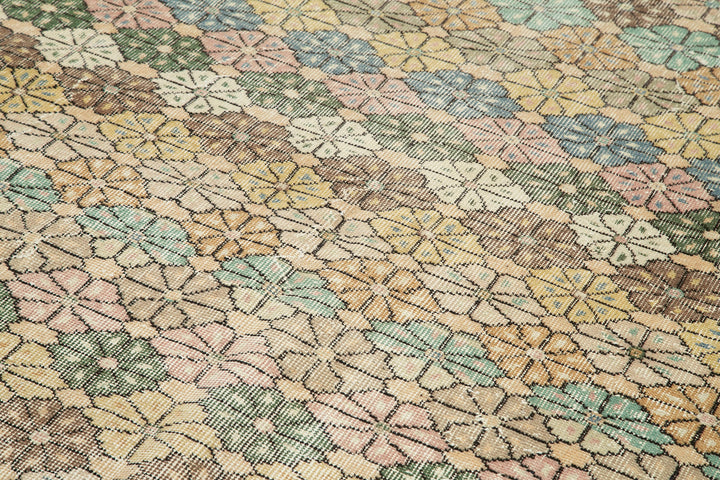 5x9 Multicolor Bohemian Rug  - 33268