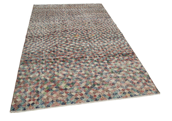 5x9 Multicolor Bohemian Rug  - 33269
