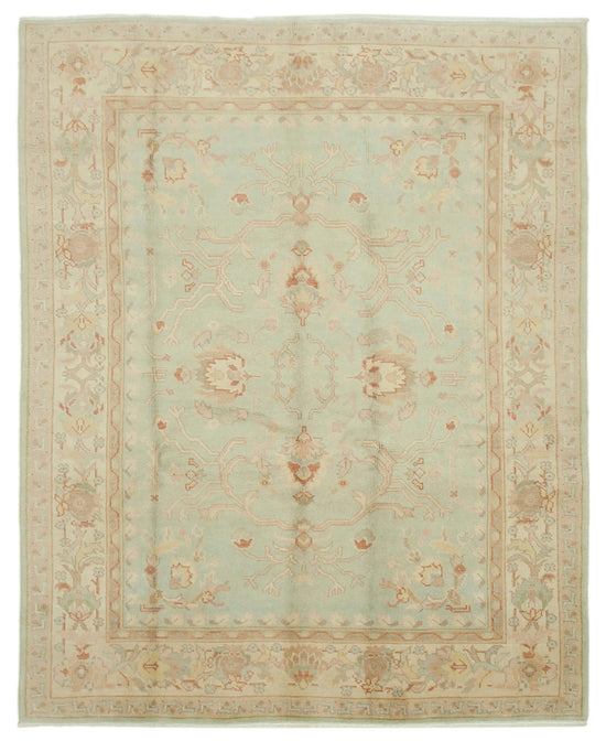 8x10 Green Oushak Rug - 33287