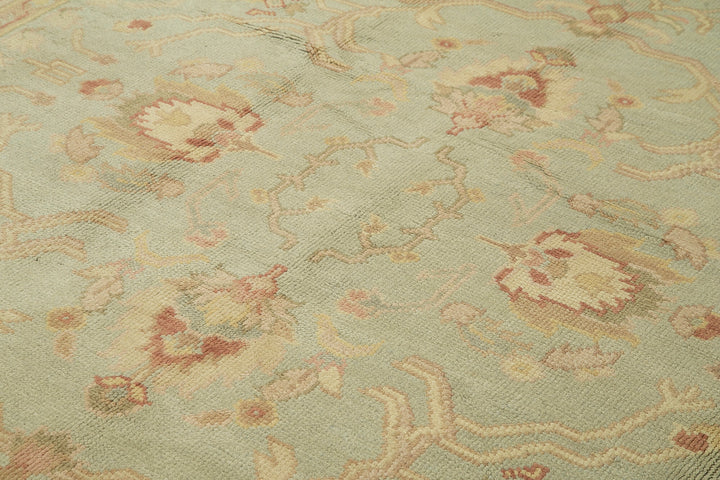 8x10 Green Oushak Rug - 33287