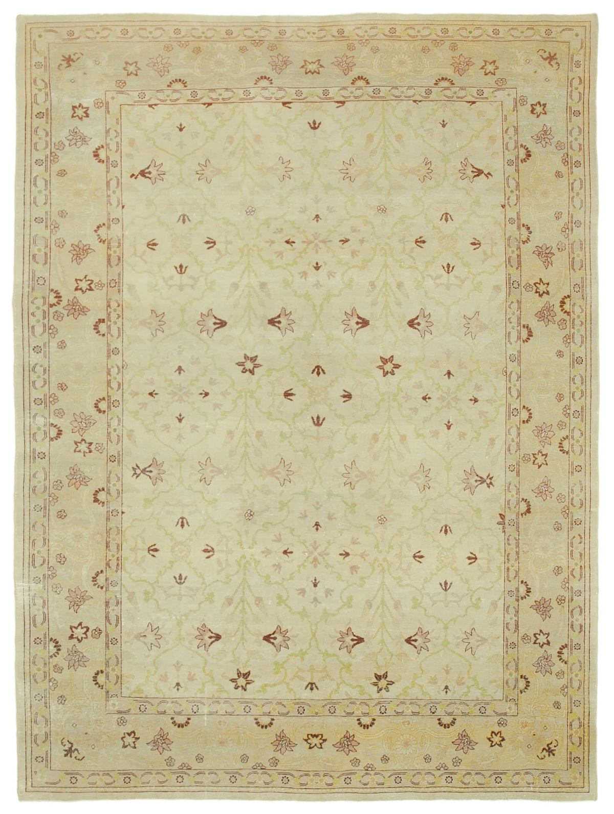 8x12 Beige Oushak Rug - 33296