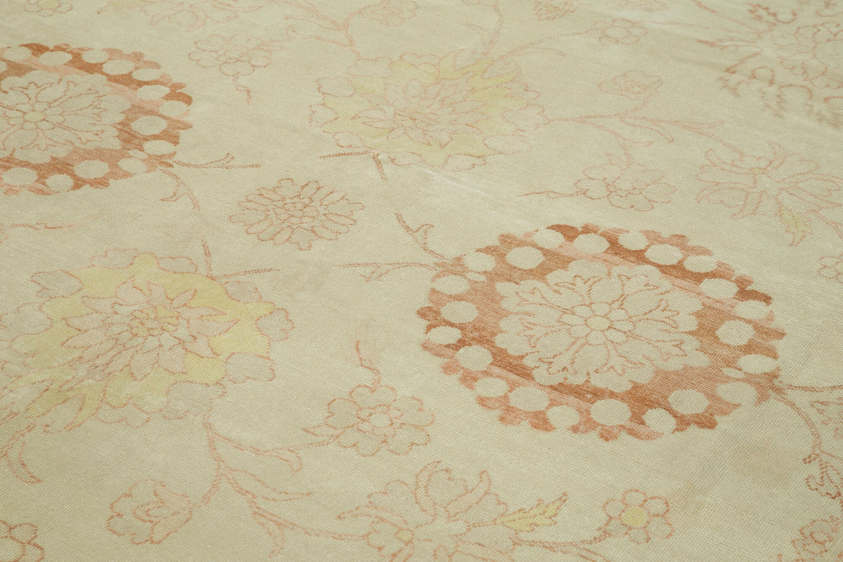 9x12 Beige Oushak Rug - 33297
